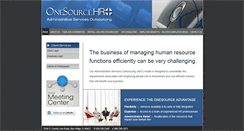 Desktop Screenshot of onesource-hr.com